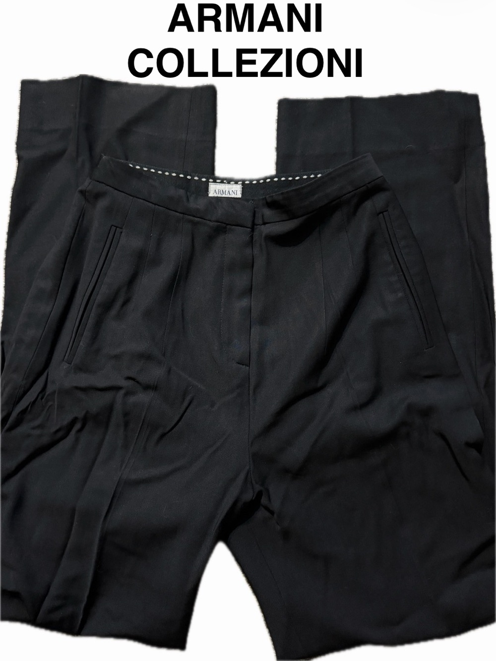 Armani Collezioni Black Pants 4
